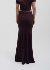 Falda Mercedes Café